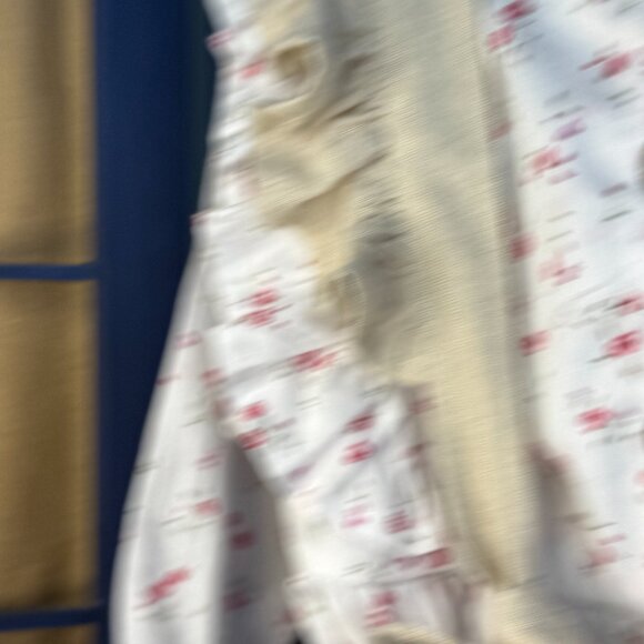 Knotted Fern 2-Piece linen Pinafore & Floral Blouse Set – Size 3T - Picture 9 of 11